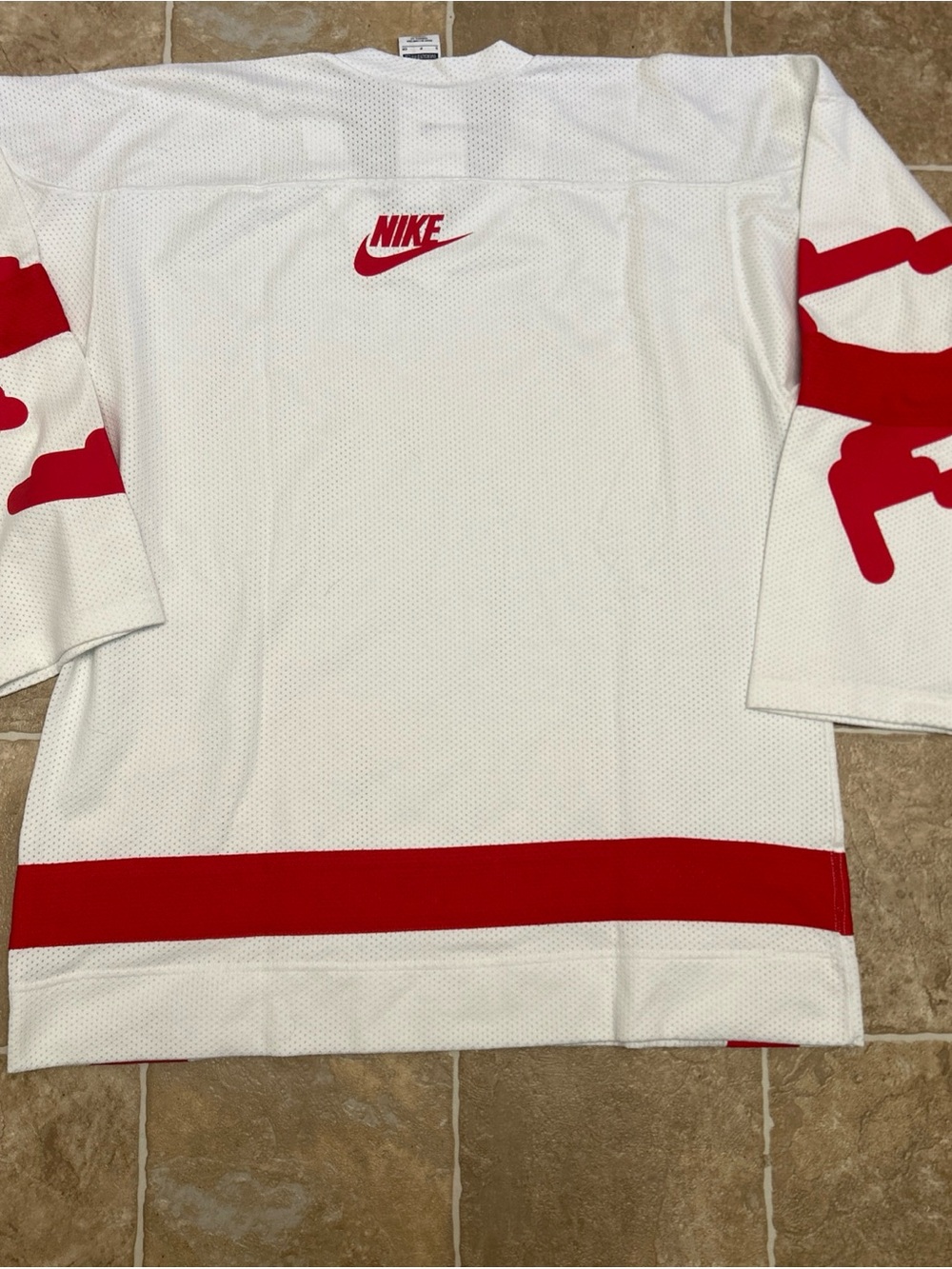 Nike Sportswear Club Oversized White Hockey Jersey Sweater HV1137-100 Men’s Smal - Picture 7 of 16